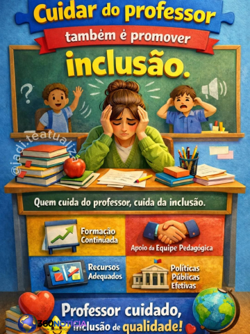 Cuidar do professor também é promover inclusão